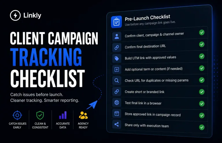 Client campaign tracking checklist for agencies