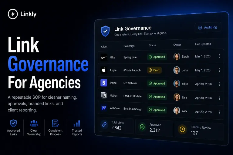 Link governance SOP for agencies managing client campaigns
